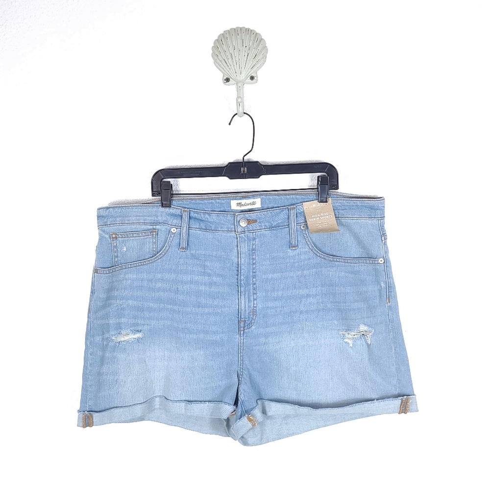 MADEWELL High Rise Denim Shortd Plus Size NEW - Picture 2 of 13